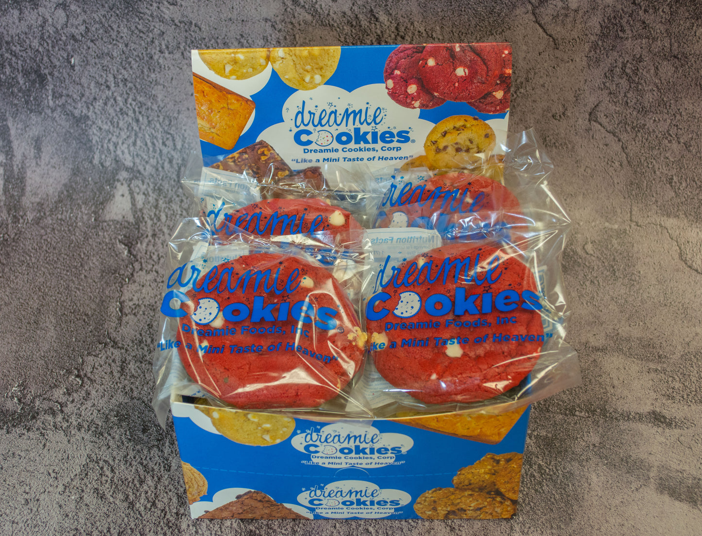 2 Display-Ready Cases of Red Velvet Cookies